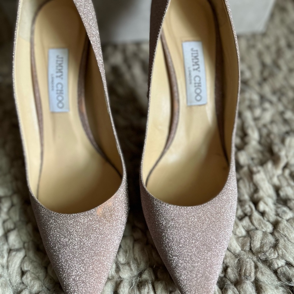 Jimmy Choo Romy 85, sz 41, Ballet Pink, good/fair condition - Picture 8 of 12